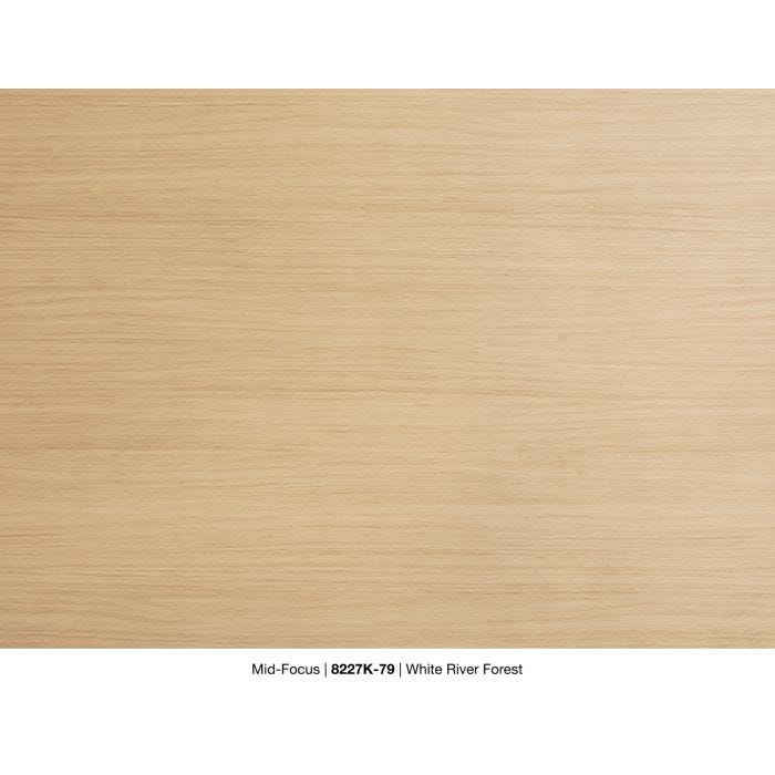 Wilsonart Lujo® 8227K-79 Wood Two-Sided Edgebanding, 96 in L x 48 in W x  3/4 in THK, Ridgewood, White River Forest