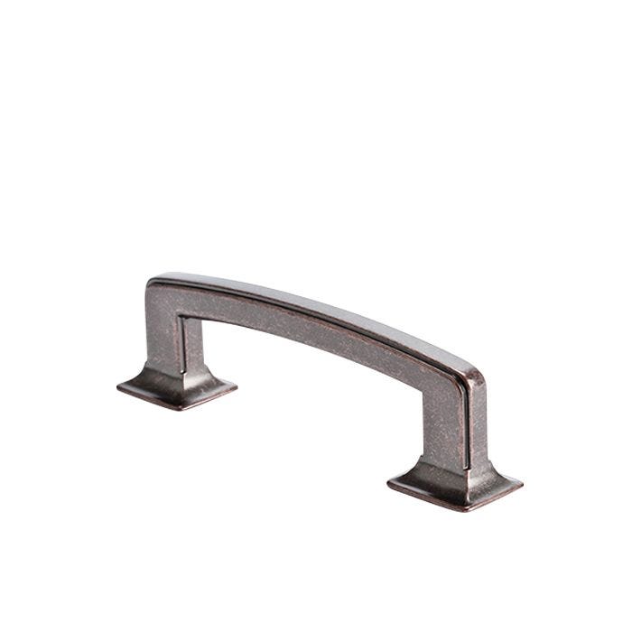 Berenson 4073 1WVB P Hearthstone Collection Zinc Pull 96 mm CC 4 13 16 in L x 3 8 in W Weathered Verona Bronze