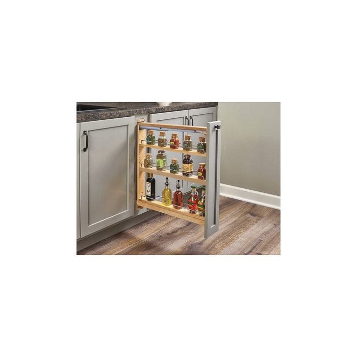 Rev-A-Shelf 438-BC-3C 3 in Base Cabinet Organizer - Natural