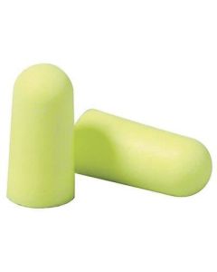 3M E-A-Rsoft™ Yellow Neons™ 312-1250 Polyurethane Foam Uncorded Earplugs, Regular, 33 dB, Yellow