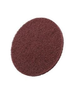 3M Scotch-Brite™ 048011-30037-5 Aluminum Oxide Hook and Loop Non-Woven Abrasive Clean and Finish Disc, 11-1/4 in Dia, No Hole, Very Fine, Maroon