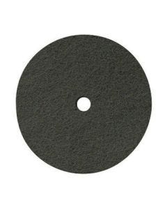 3M Scotch-Brite™ 048011-30038-2 Silicon Carbide Hook and Loop Non-Woven Abrasive Clean and Finish Disc, 11-1/4 in Dia, No Hole, Ultra Fine, Gray