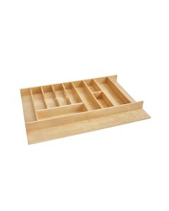 Rev-A-Shelf 4WUTCT Wood Shallow Cutlery Utility Insert | 11-Compartment | 33"W | Natural Maple | 4WUTCT-36SH-1