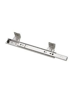 Accuride 2109 Pencil Drawer Slide | Soft Close, 3/4 Ext, 75lb | Polybagged | Clear Zinc