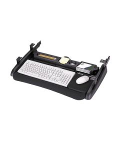 Accuride 300 Plastic/Steel Ergonomic Keyboard Tray, 100 lb Capacity, 29.6 in W x 19.8 in H, Powder-Coated Black