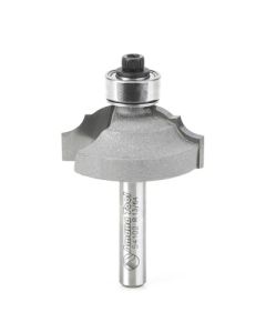 Amana Tool 54102 Carbide Classical Bead and Cove Profile Router Bit, 1-1/4 in Dia x 2 in OAL, 1/2 in D Cutting, 2 Flutes, 1/4 in Dia Shank