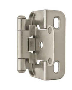 Amerock BPR755014 Steel Partial Wrap Hinge, Self-Close, 1/2 in Overlay, Nickel