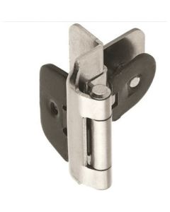 Amerock CM8700G9 Steel Double Demountable Hinge, Self-Close, 3/8 in Inset Overlay, Sterling Nickel