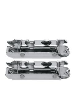 Blum CLIP Cam Adjustable In-Line Mounting Plate | 0mm | Stamped | #6 x 5/8" Wood Screws | Nickel | 175H3100