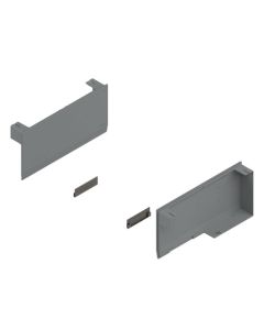 Blum AVENTOS HK top Cover Cap Set | BLUMOTION & TIP-ON | Light Gray | 22K8000.NA