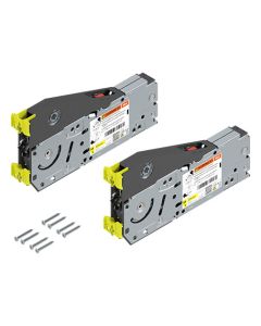 Blum AVENTOS HL top Lift Mechanism Set | 11-3/4" to 15-1/4"H Cabinet | BLUMOTION & SERVO-DRIVE Ready | Wood Screws | 22L2200