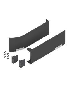 Blum AVENTOS HF top/HS top/HL top Cover Cap Set | SERVO-DRIVE | Dark Gray | 22.8000.NA