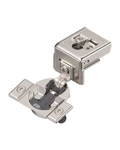 Blum COMPACT CLIP BLUMOTION 31 107° Face Frame Hinge | 1-1/4" Overlay | Wraparound | 3-Cam | Soft-Close | Press-In | Nickel | 31C158B.20