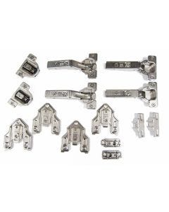 Blum AVENTOS HF top Door Hardware Set | Wood or Wide Aluminum Door | Large Overlay Face Frame | 78Z5530TA9
