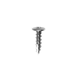 Blum 834TH-100 Steel Compact Hinge Screw, 20.5 mm L, Boring Truss Head, Phillips Drive, 4.3 mm, Nickel-Plated