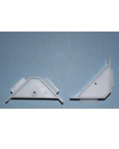 Bainbridge Manufacturing 1601 Polymer Corner Brace, 2-1/2 in L x 2-1/2 in W x 3/4 in H, Natural
