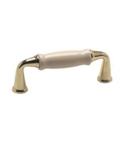 Berenson Manchester Collection Brass/Ceramic Pull