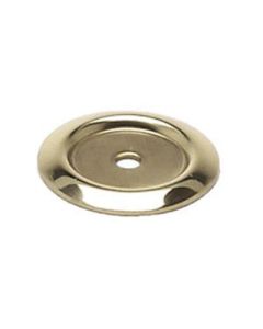 Berenson 2301-303-B Canterbury Collection Solid Brass Backplate, 1-1/4 in Dia, Polished Brass