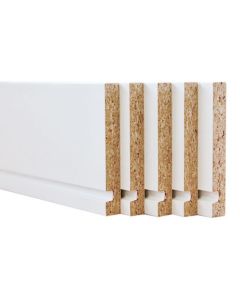 E.B. Bradley Co. Drawer Side | Grooved | 7"H x 96"L | White