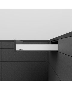 Blum LEGRABOX 770 BLUMOTION Kit | Soft Close, 18", Full Ext, 125lb | N Height (2-5/8") | Silk White | 770N45S0S-SW
