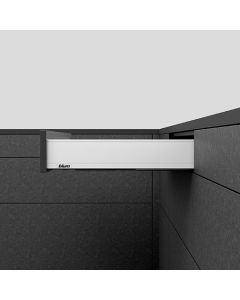 Blum LEGRABOX 773 BLUMOTION Kit | Soft Close, 26", Full Ext, 170lb | M Height (3-9/16") | Silk White | 773M65S0S-SW