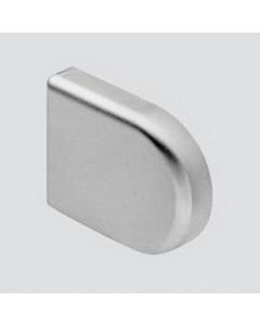 Blum CLIP top 95° Glass Door D-Shape Cover Cap | Screw-On Mount | Polished Chrome | 84.4120