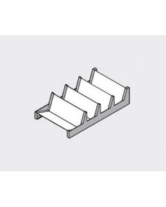 Blum AMBIA-LINE ZC7G0P0I Nylon/Stainless Steel Spice Tray, 205 mm W x 356 mm D, Orion Gray/Matte