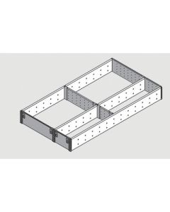 Blum ORGA-LINE Utensil Drawer Insert | 1-Tier, 4-Compartment | Dust Gray | ZSI.550FI3