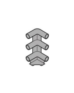 Blum MOVENTO Pull-Out Surround Corner Connector with Three Gallery Front Fixings | White | ZTU.00D0