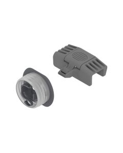 Blum MERIVOBOX Interior Roll-Out Latch Set | Indium Gray | ZI7.0M07