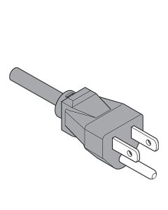 Blum SERVO-DRIVE 3-Prong Power Cord | 78-3/4" (2m) | Black | Z10M200U