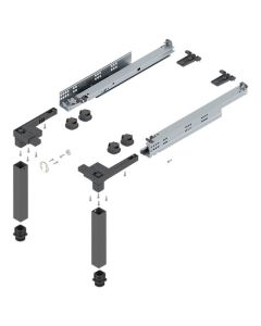 Blum SPACE STEP Set | 16-3/4"L | 330lb | Orion Gray | Z95.4600