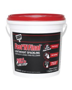DAP Fast 'N Final® 12143 Lightweight Spackling, 1 gal, White