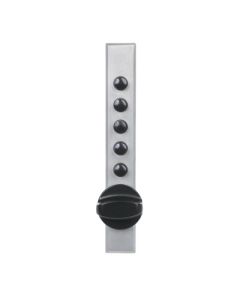 dormakaba Simplex 9600 C9602-26D-41 Metal Pushbutton Cabinet Lock, Pushbutton Lock, Satin Chrome, 7/16 in Mounting Hole