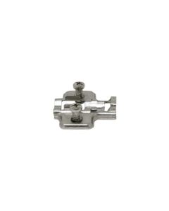 DTC PIVOT-PRO C80 Series Two-Hole Wing Mounting Plate | 0mm | Pre-Mounted Euro Screw | Nickel | 96H02AQ