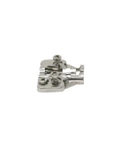 DTC PIVOT-PRO C80 Series Cam Adjustable Wing Mounting Plate | 2mm | Pre-Mounted Euro Screw | Nickel | 96T22TQ