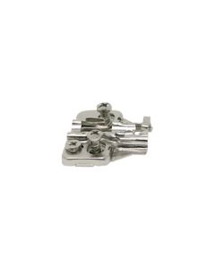 DTC PIVOT-PRO C80 Series Cam Adjustable Wing Mounting Plate | 4mm | Pre-Mounted Euro Screw | Nickel | 96T42TQ