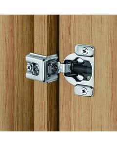DTC PIVOT-PRO E8 105° Face Frame Hinge | 1-1/4" Overlay | Wraparound | 2-Cam | Soft-Close | Press-In | Nickel | E8Q115NH