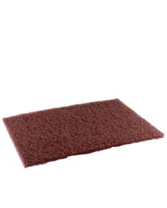 SurfPrep SPMXS Aluminum Oxide XS Non-Woven Hand Pad, 9 in L x 6 in W, 320 Grit, Very Fine, Maroon