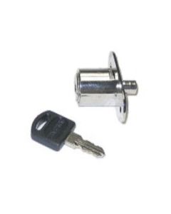 EPCO G03-C Plunger Sliding Door Lock, Bright Chrome, 1/4 in Door