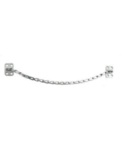 EPCO TC12 Steel Transom Chain, 12 in Chain, 1-1/2 in L x 1 in W Plate, Nickel-Plated