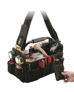 FastCap FLEX TOOL BAG Flexible Tool Bag, Ballistic Nylon, Black, 18 in L x 9 in W x 11 in H