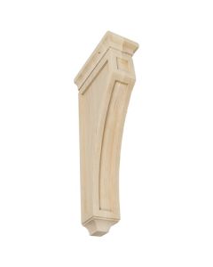 Federal Brace Mission 40154 Wood Light-Duty Corbel, 16 in L, 3 in W, 14 in H, Maple