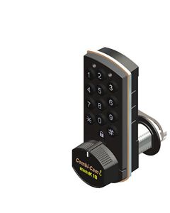 Combi-Cam 7910-K10 Electronic Cabinet Lock, Electronic, Black, 5/8 in Dia Head