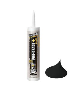 Titebond Pro-Grade Plus 8461 Caulk, 10.1 oz Cartridge, Black, 0 to 160 deg F