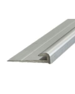 Futura Transitions 410805 Flat Back Cap, 12 ft L, 23/32 in L Leg, Mill Finish Anodized