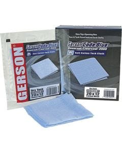 Gerson 020001B Mesh Tack Cloth, 20 in L x 12 in W, Cotton, Blue