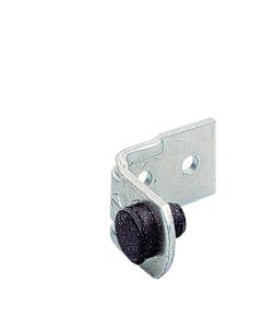 Hettich 50120 Cold Rolled Steel/Rubber Angle Stop, 1-1/8 in L x 1-7/32 in W x 3/4 in H