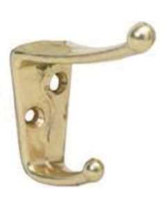 Ives 405A92 Cast Aluminum Coat and Hat Hook, 1-1/2 in L, 2-1/2 in Projection, Clear-Coated