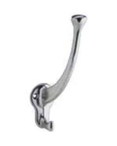 Ives 575A3 Cast Aluminum Coat and Hat Hook, 2-1/4 in L, 3-5/8 in Projection, Bright Brass